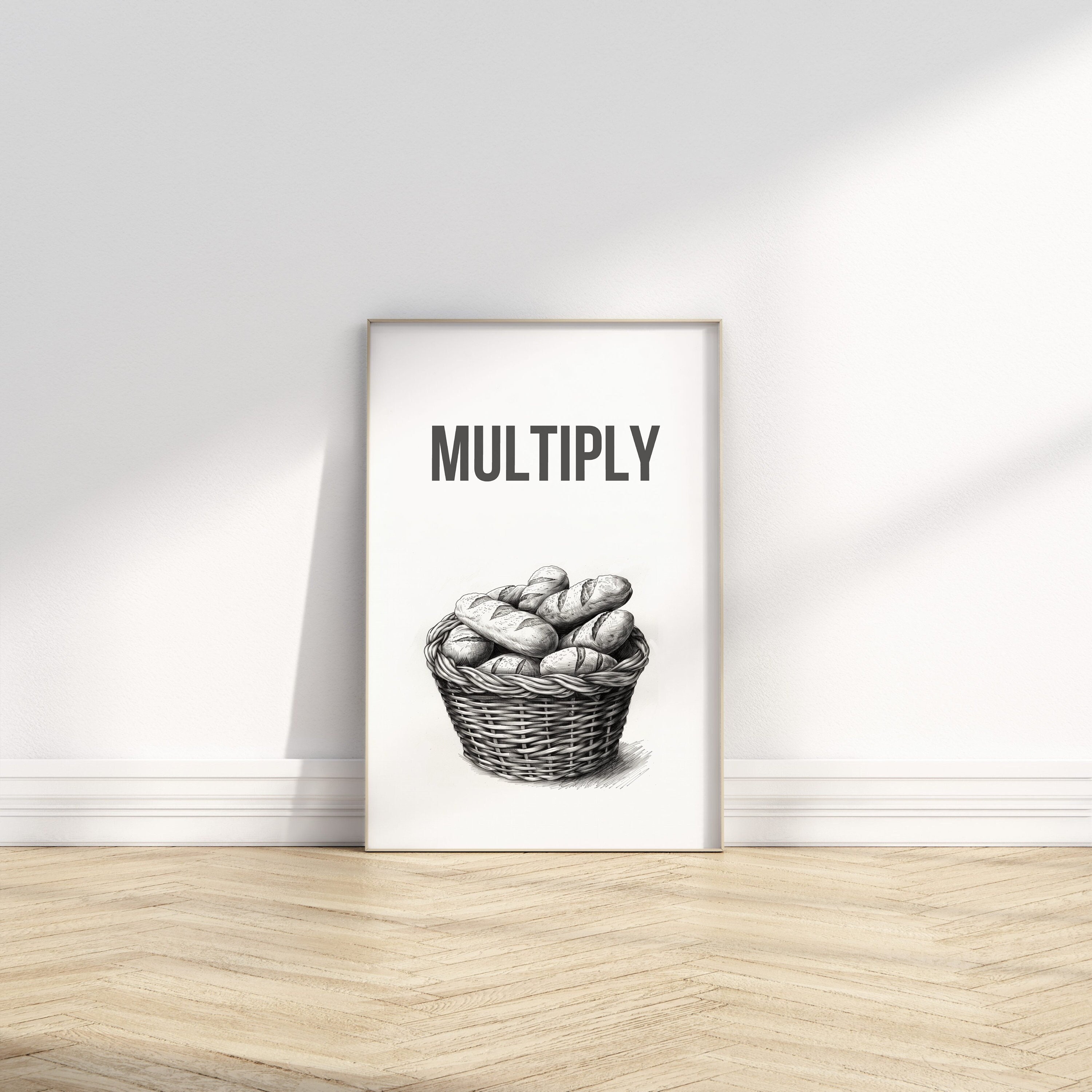 Je Suis Miracle Wall Art in Gold Foil main image 1