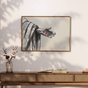 Jesus Reaches Out | Street Art | Jesus Wall Art | Christian Wall Art Aesthetic | Modern Christian Art | Contemporary Christian Wall Art