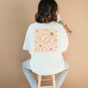 Tシャツ・カットソー THE MUSEUM VISITOR FLOWER VELVET PRINTED T-SHIRTS MY672 THE MUSEUM VISITOR FLOWER VELVET PRINTED T-SHIRTS MY672 (THE