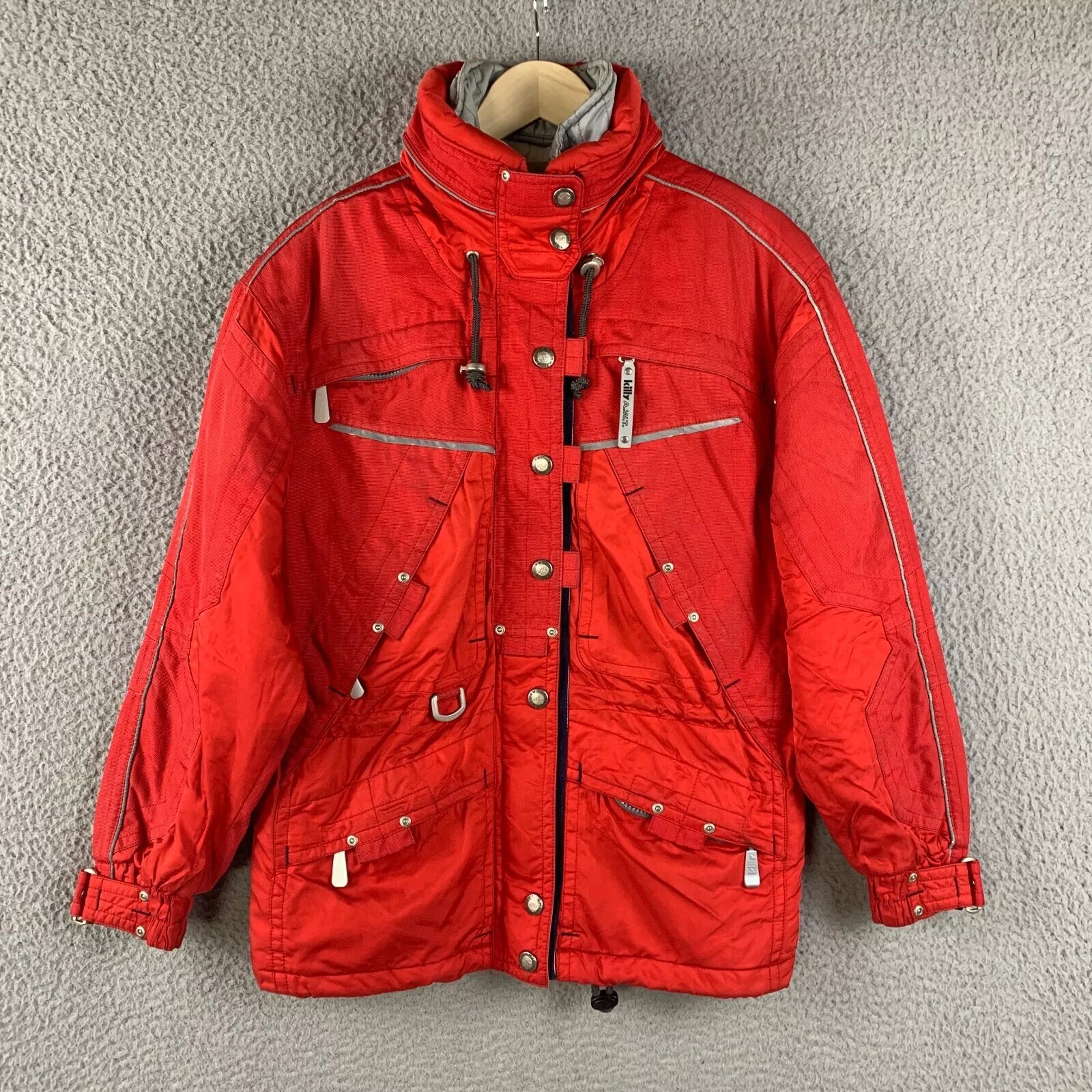 Vtg Killy Master Tech AWT Ski Jacket Women UK 6 Red 90s Retro Snow Etsy Denmark