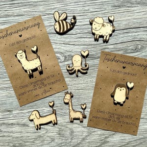 Taschenumarmung | Pocket Hug | Umarmung | kleines Mitbringsel | Mutmacher | Glücksbringer | Personalisiertes Geschenk | Prüfungsbegleiter