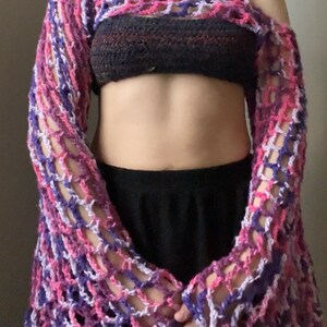 Bolero Mesh Crochet Sleeves