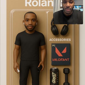 Retrato de figura de acción personalizado a partir de una foto: caricatura personalizada / Regalo divertido para él, ella y niños / Digital (juguete no incluido)