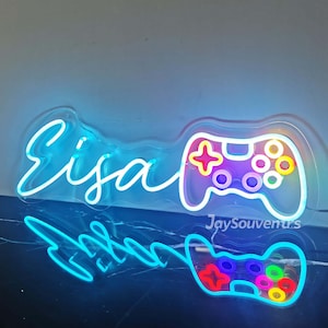 Insegna al neon personalizzata Gamer Tag: decorazione LED personalizzata per sala giochi