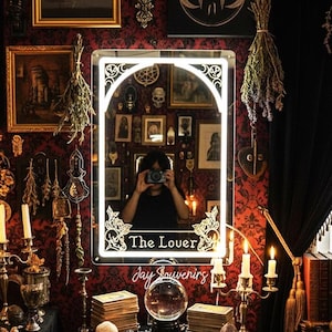 The Fool Tarot Mirror LED Neon Sign: Witchy Wall Decor
