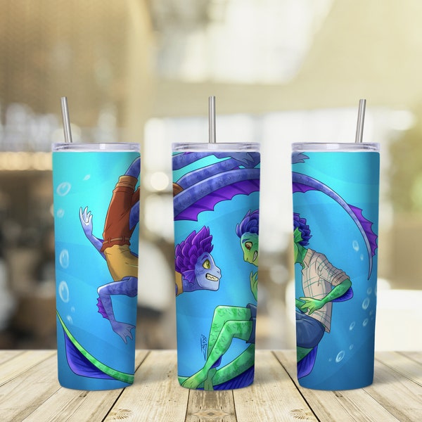 Luca Tumbler PNG, 20 oz Skinny Sublimation Designs, Luca Tumbler Wrap, Sublimation PNG, Digital Download, Luca sublimation