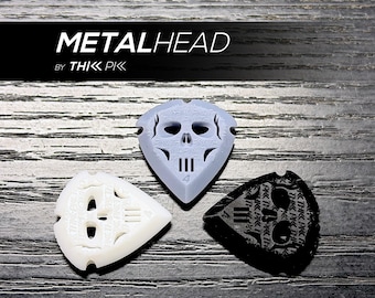 MetalHead: Skull guitar pick. Epic design meets maximum performance – Mortal Series by ThiccPicc