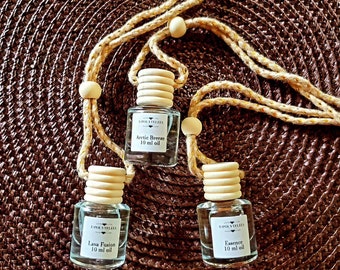 Aceite difusor de coche / Botella recargable / Ambientador colgante / Fragancia de lujo / Regalo perfecto para hombres y mujeres /