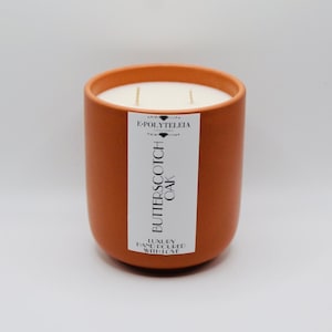 SIENNA JAR 13oz Eco-friendly Candle, Cotton Wick Candle, Natural Soy Wax Candle, Butterscotch Scented for Candle lovers | Perfect Gift