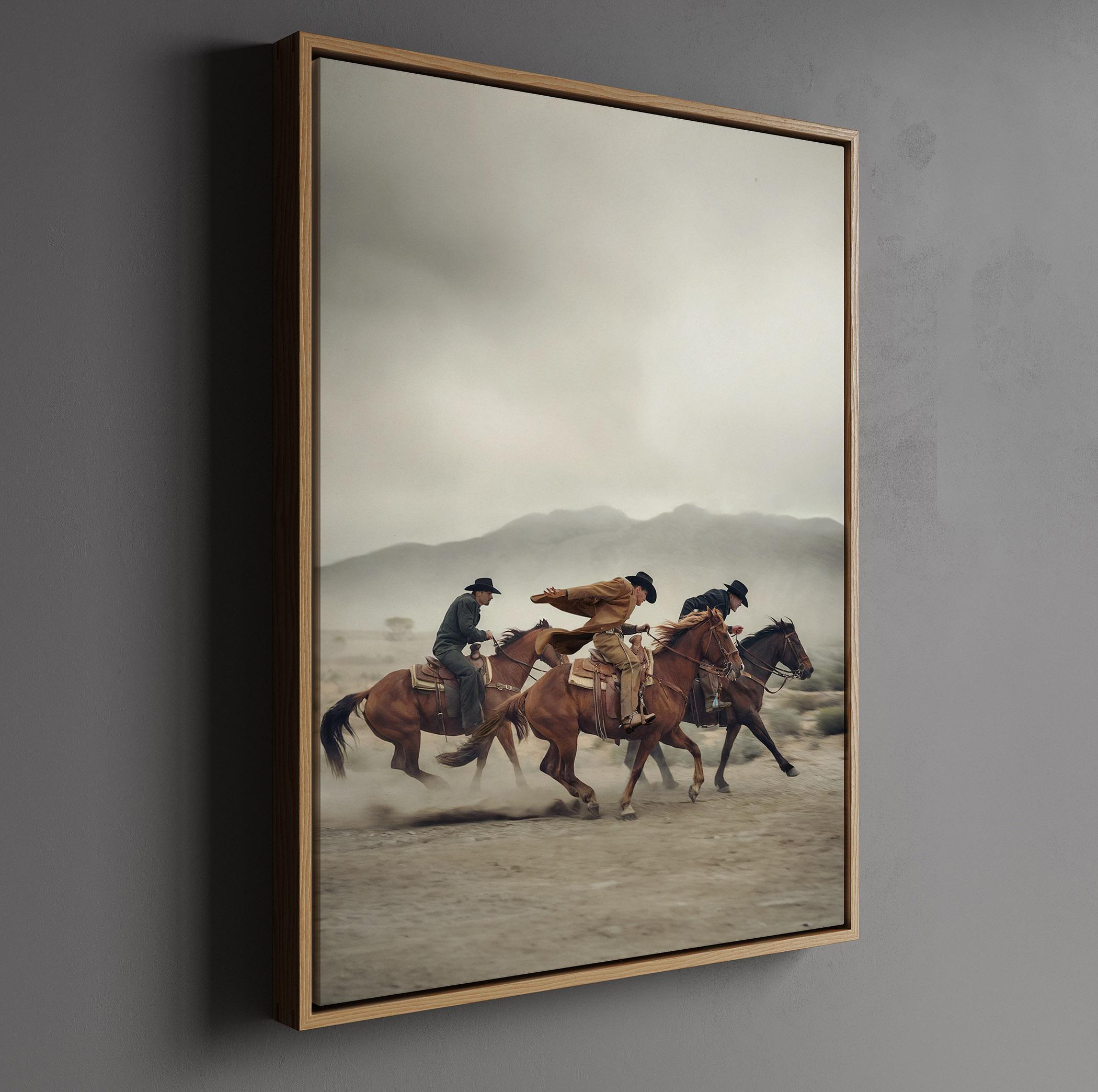 Cowboy Horse Print: Vintage Western Desert Wall Art - Etsy