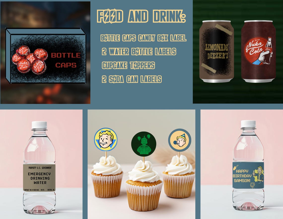 Fallout Birthday Party Bundle | Instant Download | Editable Template ...