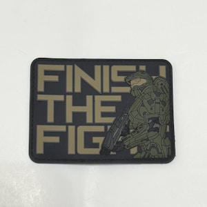 Halo: Finish the Fight! 3D PVC Morale Patch Hook & Loop