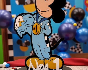 Mickey Mouse Centerpiece: Custom Wood Birthday Party or Room Decor