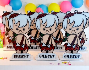 Bamm Bamm Centerpiece: Custom Wood Birthday Party or Room Decor