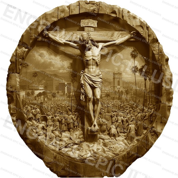 Laser Engrave File | 3D Illusion | PNG For Engraving | Christian Values | PNG Burn | Digital File | Jesus | Portrait