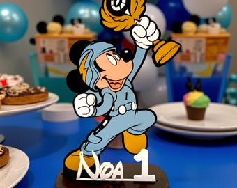 Mickey Mouse Centerpiece: Custom Wood Birthday Party or Room Decor