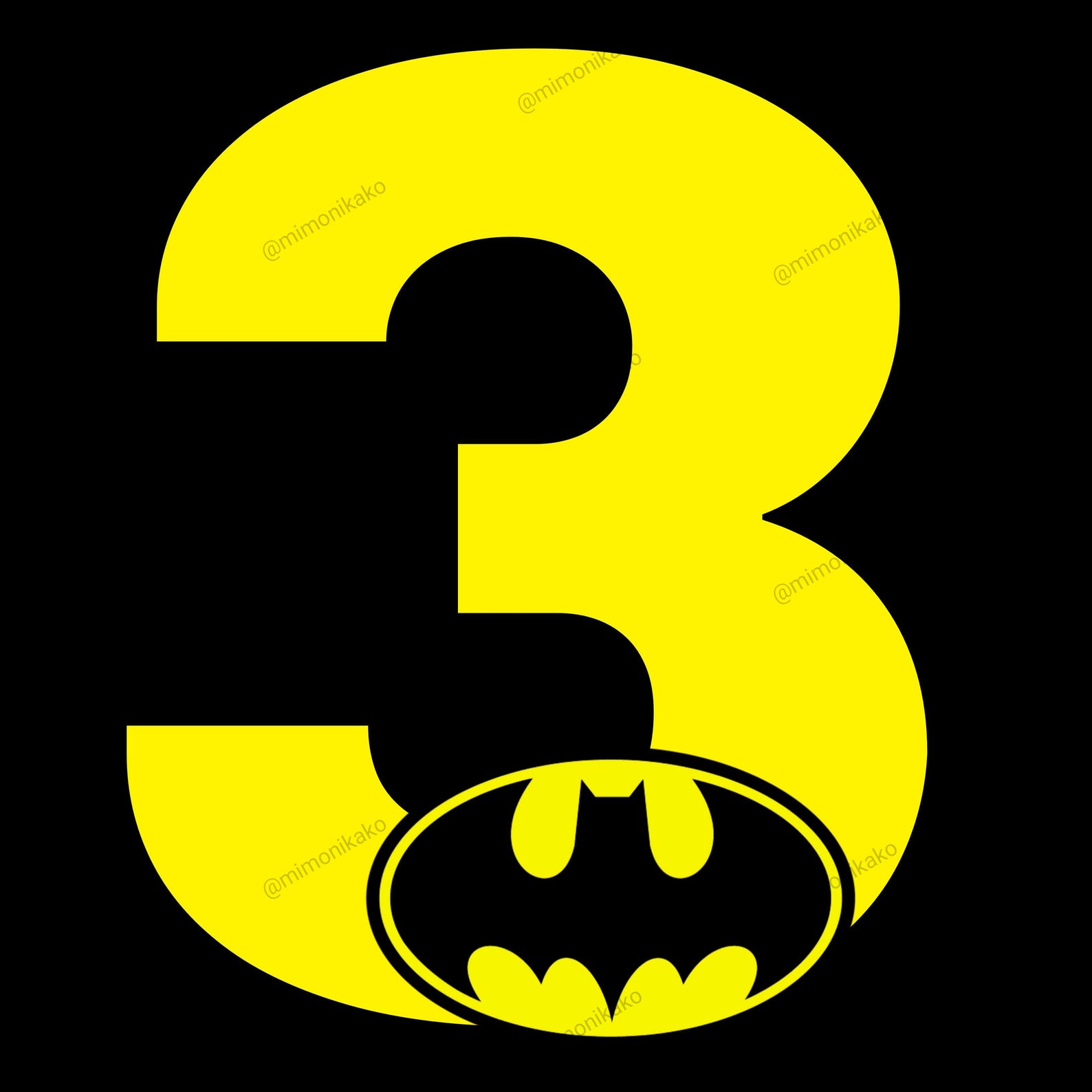 Printable Batman Numbers 1-9 | Downloadable PDF and PNG | Kids ...