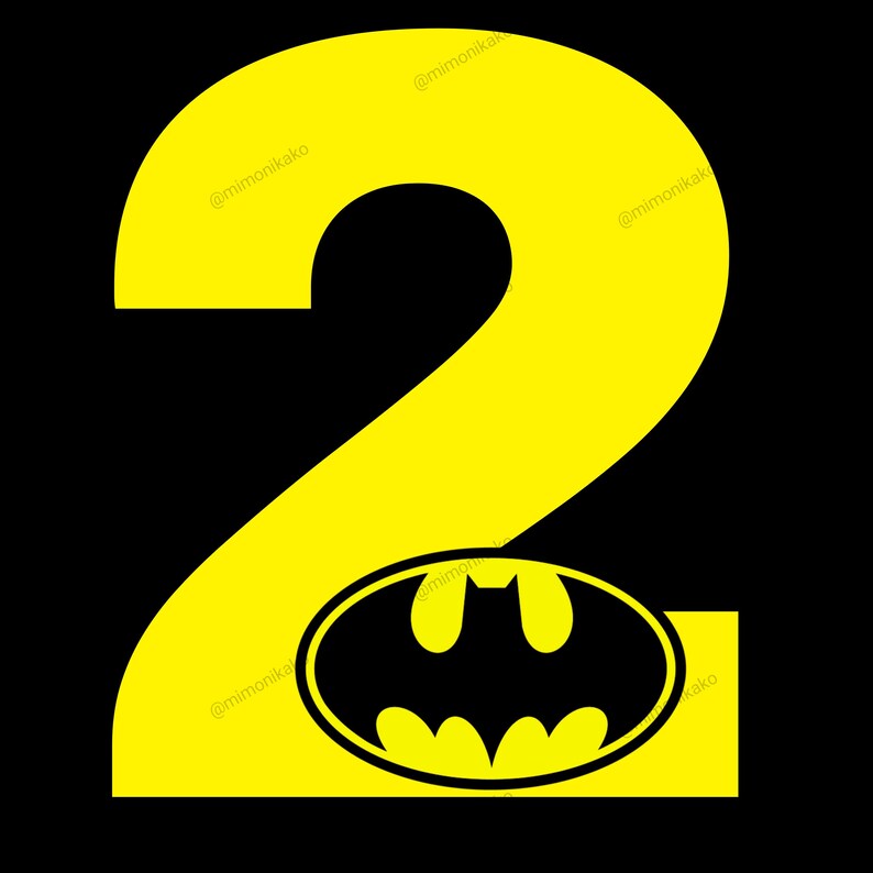 Printable Batman Numbers 1-9 | Downloadable PDF and PNG | Children's ...