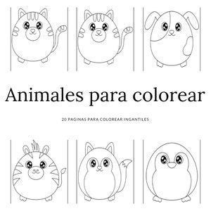 Children&#39;s animals to color. Coloring book for kids