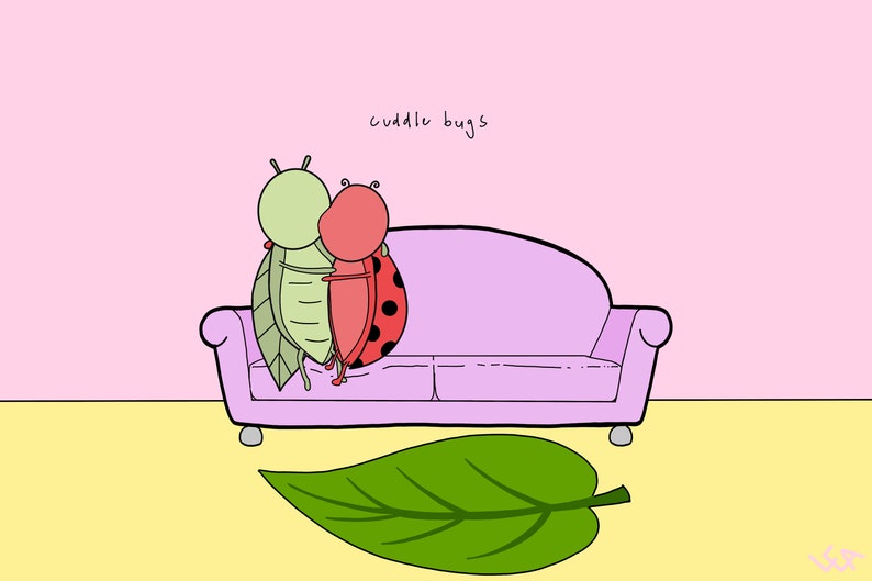 Cuddle Bug Print - Etsy
