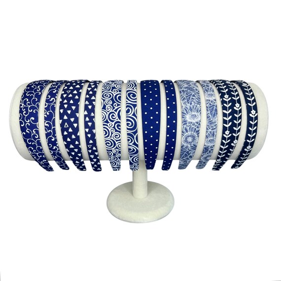 Headbands for Women Covered in Blue Shades, Polkadots  display picture 1