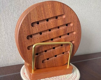 Wooden Coaster Set with a Stand