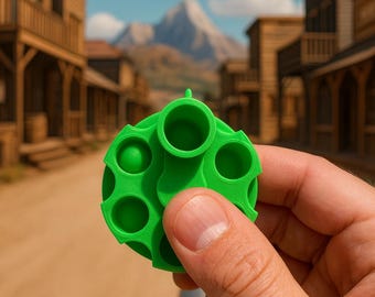 Revolver Fidget Spinner | Russian Roulette Desk Toy | 3D Print