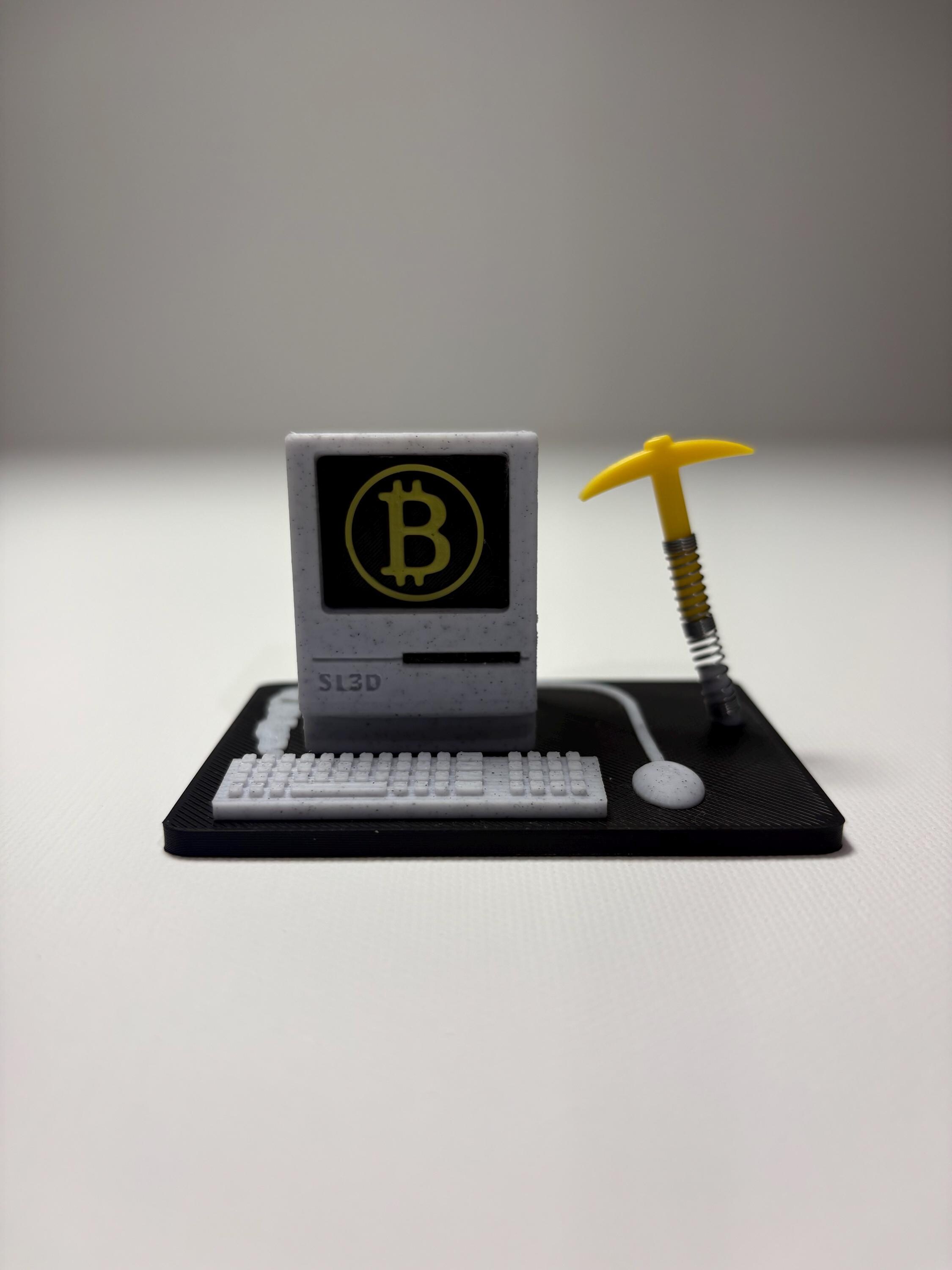 Retro Computer Fidget Toy: Bitcoin Miner Desk Decor (3D Print) - Etsy