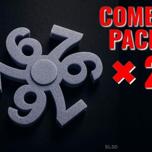 67 Meme Fidget Spinner | Six Seven Toy | 3D Print | Gifts for Kids image 2