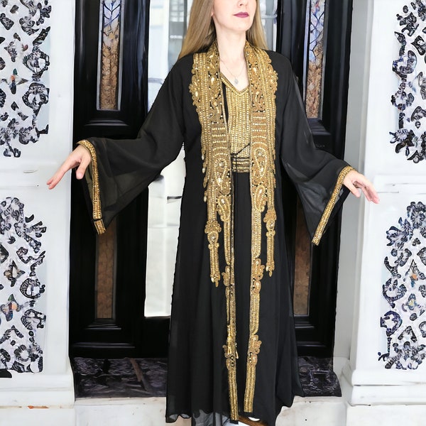 MG 28 MOROCCON EID KAFTAN - DARK BEIGE