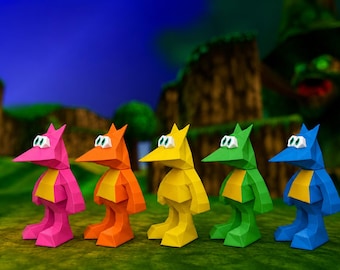 3d-printed Jinjo Figurine: Banjo-kazooie Inspired Statue - Etsy
