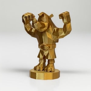 Banjo-Kazooie 1-Up Gold Statue – 3D Printed Collectible Retro Game Accessory