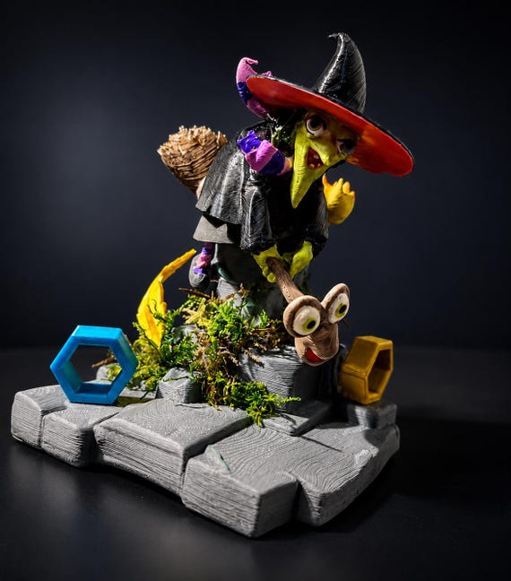 F4F Inspired 3d-printed Grunty Statue Banjo-kazooie - Etsy