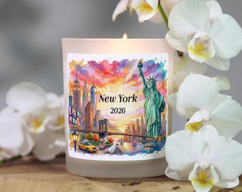 New York Candle Gift, New York Souvenir Favor Gift, New York Keepsake, Manhattan Gift, NYC Travel Gift, Destination Reveal, New York City