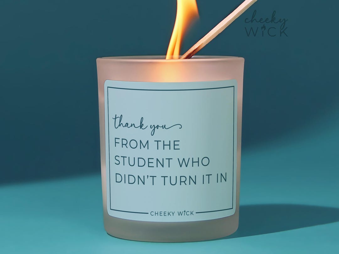 Funny Teacher Candle Gift Student, Teacher Appreciation Candle, English ...