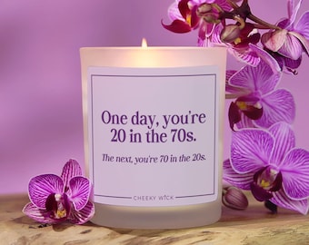 Funny 70th Birthday Candle, Best Friend 70th Birthday Gift Turning 70, Seventieth Birthday Milestone Candle, 70th Candle Gift, 70 Birthday