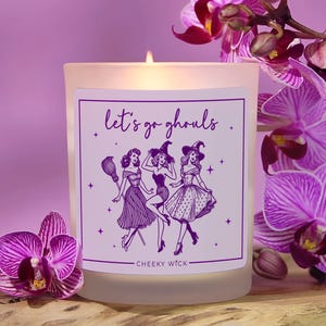 Halloween Candle, Let's Go Ghouls, Ghoul Gang, Girls Halloween Bach Party, Witchy Bachelorette Gift, Boo Basket Stuffers, Let's go Girls
