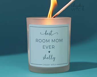 Best Room Mom Candle, Personalized Class Mom Gift Room Parent Gift Appreciation Candle Gift From Students Thank You Room Mom Gift