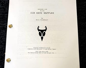Invader ZIM script with personal autograph