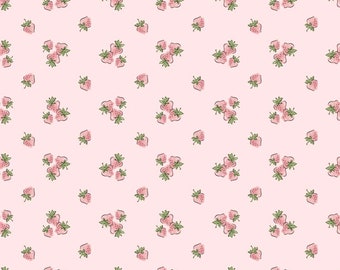Poppie Cotton - Garden Party - Strawberry Fields in blush
