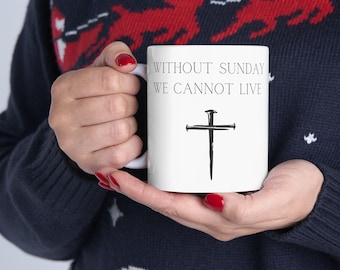 Cross Ceramic Coffee Mug – Christian Gift