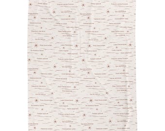 Litany of St. Joseph Velveteen Plush Blanket | Catholic Home Decor (50x60)