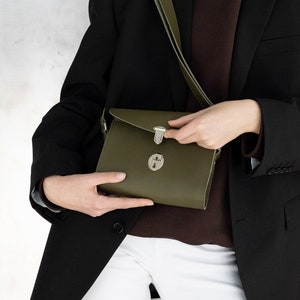 Sac à bandoulière en cuir, sac à bandoulière mignon, mini sac pour femme, sac à main en cuir, sac minimaliste, sac de soirée, cadeau pour elle
