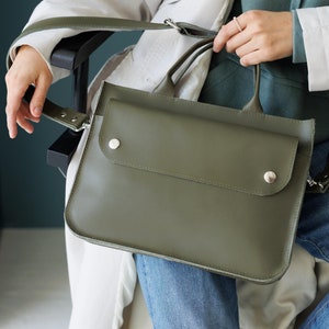 Sac de bureau pour femme en cuir classique, sac messager, sac d'enseignant, sac à main d'infirmière, sac à main en cuir, sac à poignée supérieure, cadeau personnalisé
