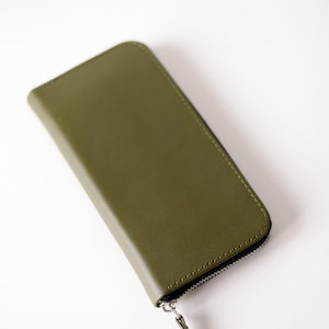 Cartera de cuero personalizada, billetera minimalista para mujer, billetera para efectivo hecha a mano, regalo para mamá, billetera para tarjetas para mujer, regalo para ella, monedero
