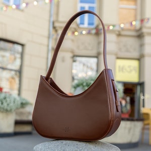Leder Geldbeutel, Frauen Umhängetasche, Halbmond Tasche, Leder Stadttasche, Weihnachtsgeschenk, mittelgroße Handtasche, Geschenk für Sie