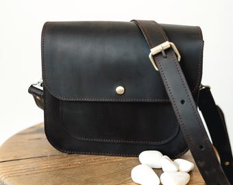 Small Leather Crossbody Purse for Women, Everyday Bag