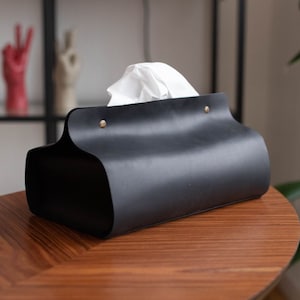 Porta fazzoletti in pelle, porta tovaglioli, porta fazzoletti, porta fazzoletti per auto, organizer da cucina, regalo per la nuova casa, regali per la mamma