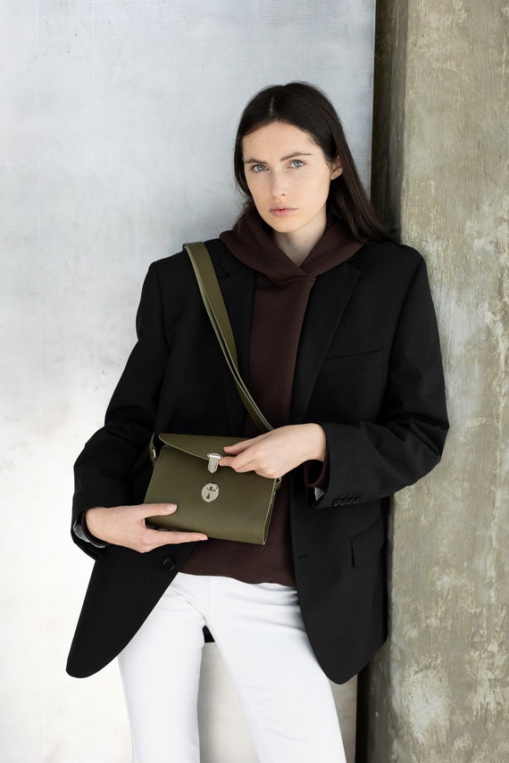 Borsa A Tracolla Donna Mezzaluna | Crossbody Con Catena | Poliestere Nero | Regolabile | 30x15x9 Cm | Per Shopping E Lavoro