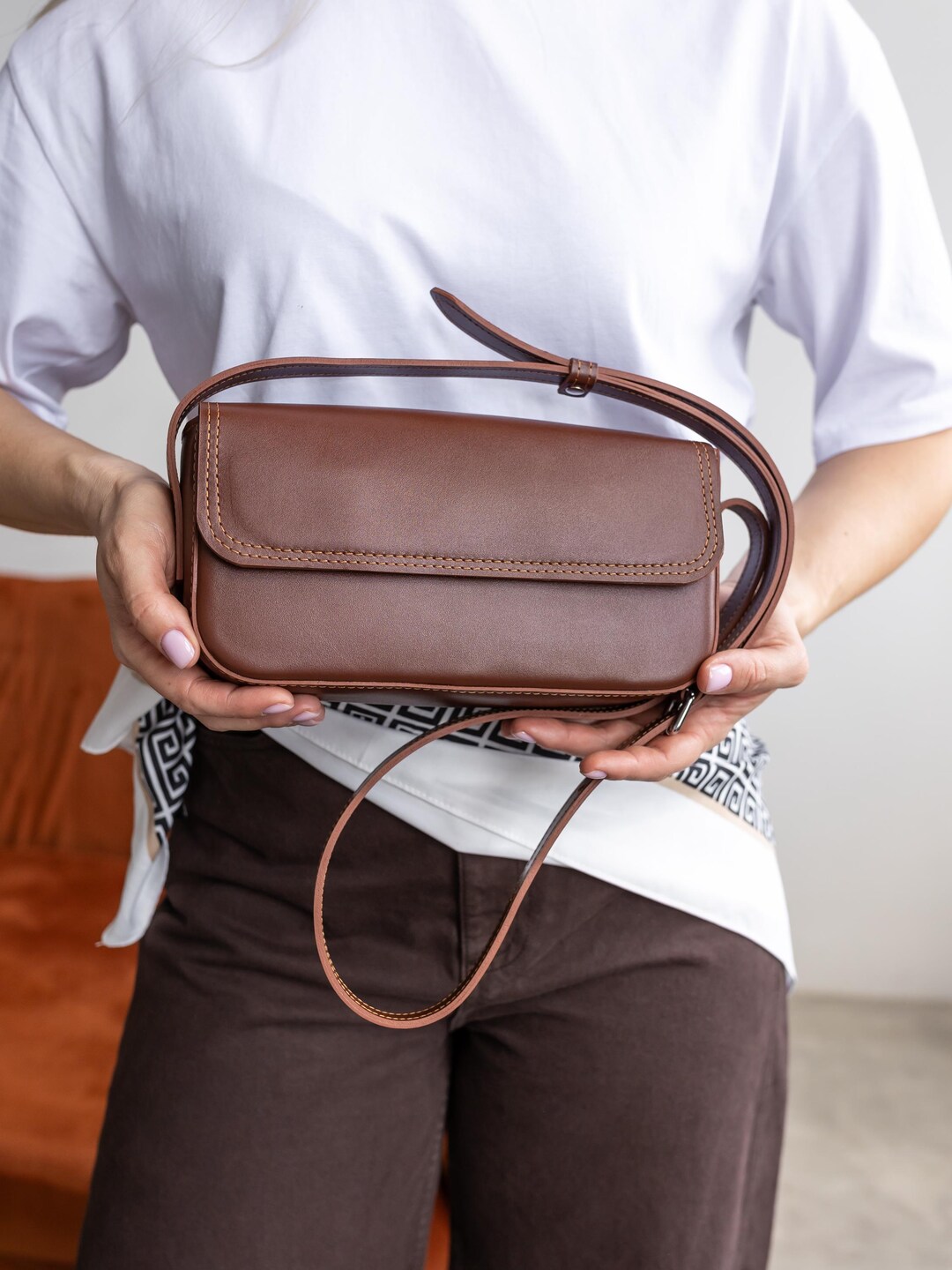 Bolso pequeño de ciudad para mujer, bolso bandolera de piel, bolso